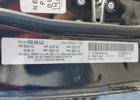 2019 Dodge Charger Gt from USA, damaged, VIN 2C3CDXHG4KH686364